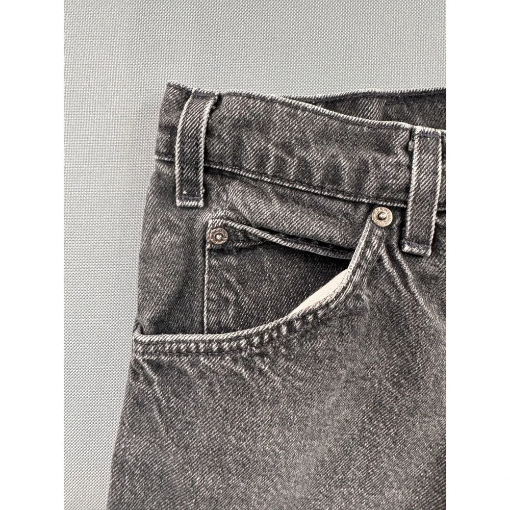 Levi's‎ 550 Relaxed Fit Tapered Leg Jeans Mens 36x32 Black Orange Tab Vintage